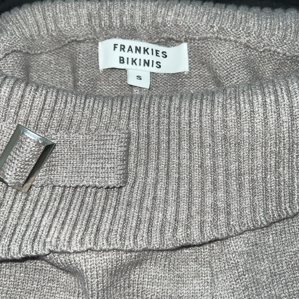 FRANKIES BIKINI CLOUD KNIT SET GREY - Picture 3 of 4